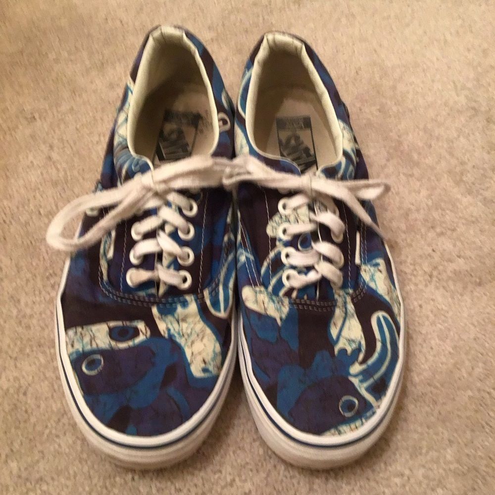 VANS Era "Van Doren" Blue Marble Low Top Unisex Sneakers - Picture 6 of 9